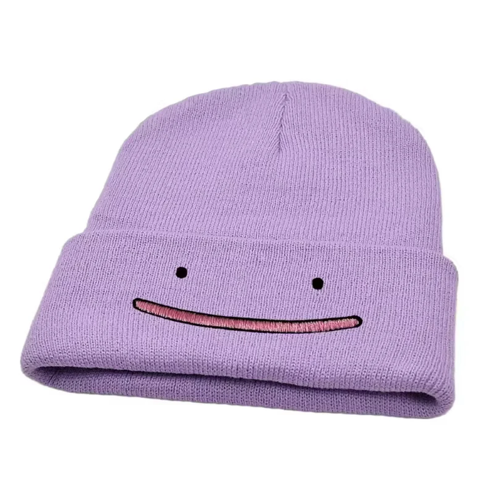 🧢 Pokémon Beanie Hat – Snorlax, Ditto, or Psyduck | Funny Embroidered Knit Cap