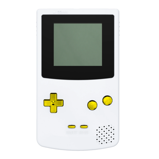 ✨ Chrome Gold Button Set | For Game Boy Color GBC Console Replacement Mod