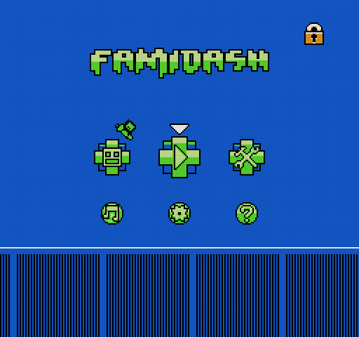🕹️ Famidash (NES) – Rhythm Platformer Challenge!