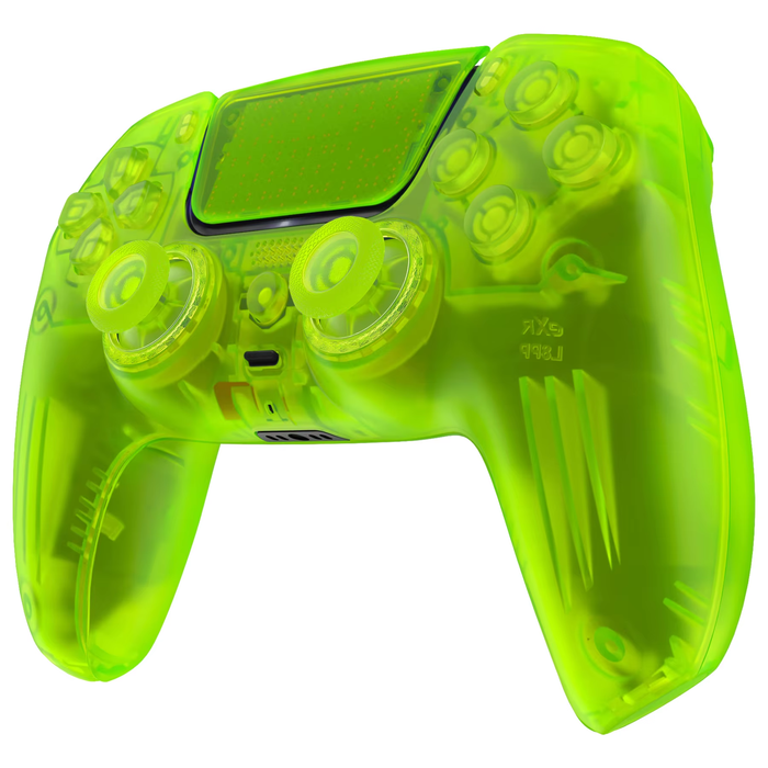 Clear Lime Luna Full Shell Set for PS5 Controller BDM-030/040/050