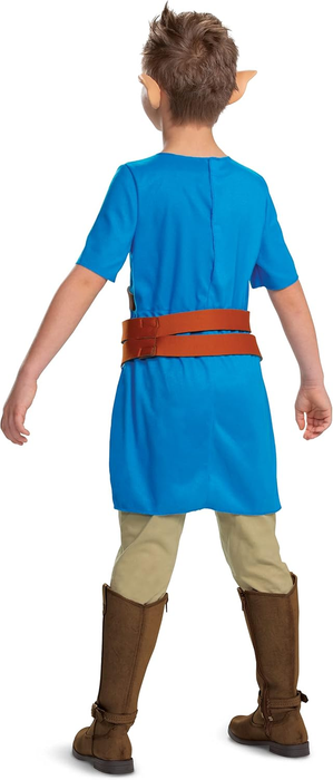 Kids Zelda Link Breath of the Wild Costume Child Halloween Outfit w/ Ears