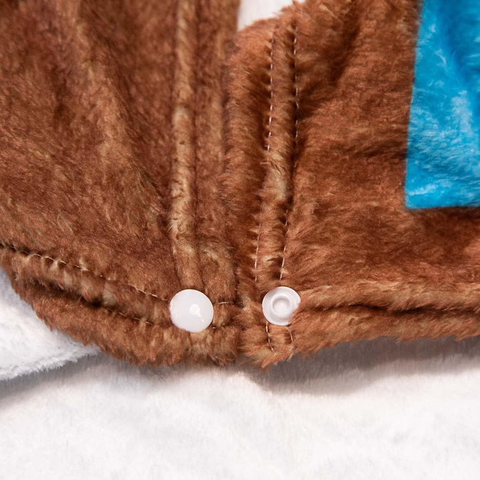 Zelda Plush Glider Blanket Cloak Cosplay Prop Light Gray L60 x W43 Inch