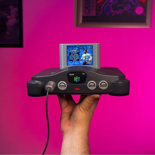 📺 Pico N64 Cart Retro Game Everdrive w/ 3.5" LCD Screen | Plug & Play