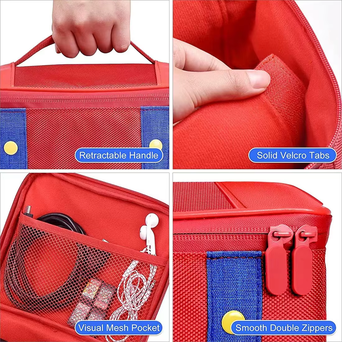 🎒 Large Carrying Case for Nintendo Switch – Waterproof EVA Storage Bag