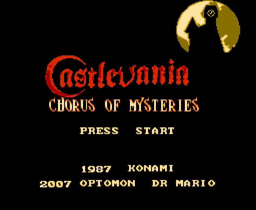 🦇 Castlevania: Chorus of Mysteries – 8-Bit NES Game Cartridge | Fan-Made