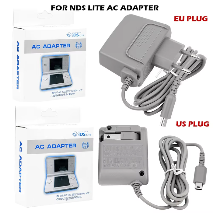 AC Wall Charger Power Adapter for Nintendo DS Lite NDSL Travel US Plug