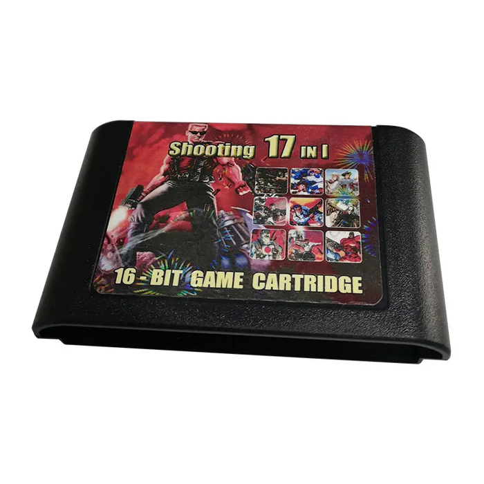 ๐ฎ 17 IN 1 Game Cartridge for Sega Genesis/Mega Drive NTSC PAL