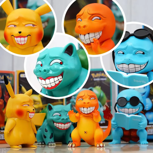 ๐ TOMY Pokรฉmon Funny Freak Figures โ 3.9in PVC Anime Model Toys ๐
