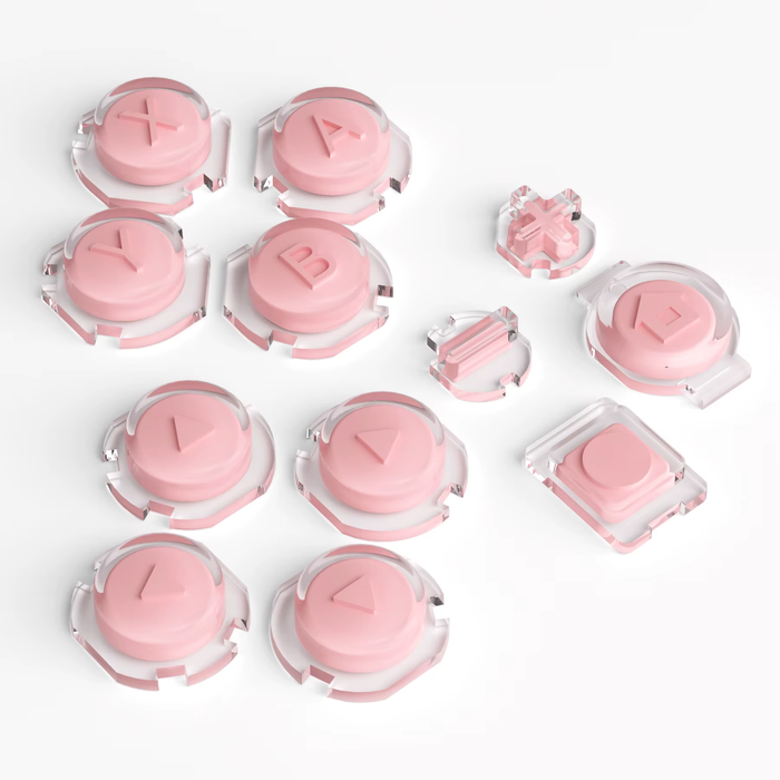 🎮 Replacement  Jelly Buttons for Switch & OLED Joy-Con – Pink