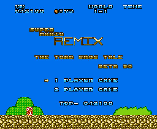 🍄 Mario Remix | NES 8-Bit Game Cartridge | Toad's Starring Role | SMB Remake