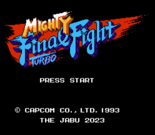 🕹️ Mighty Final Fight Turbo – NES Rom Hack Cartridge (USA/EUR, 72-Pin)