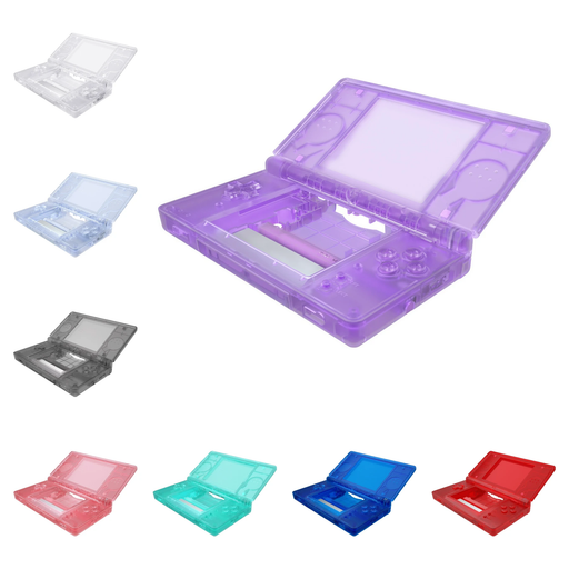 🔧 Clear Series Full Shell + Buttons Kit | For Nintendo DS Lite Console Mod