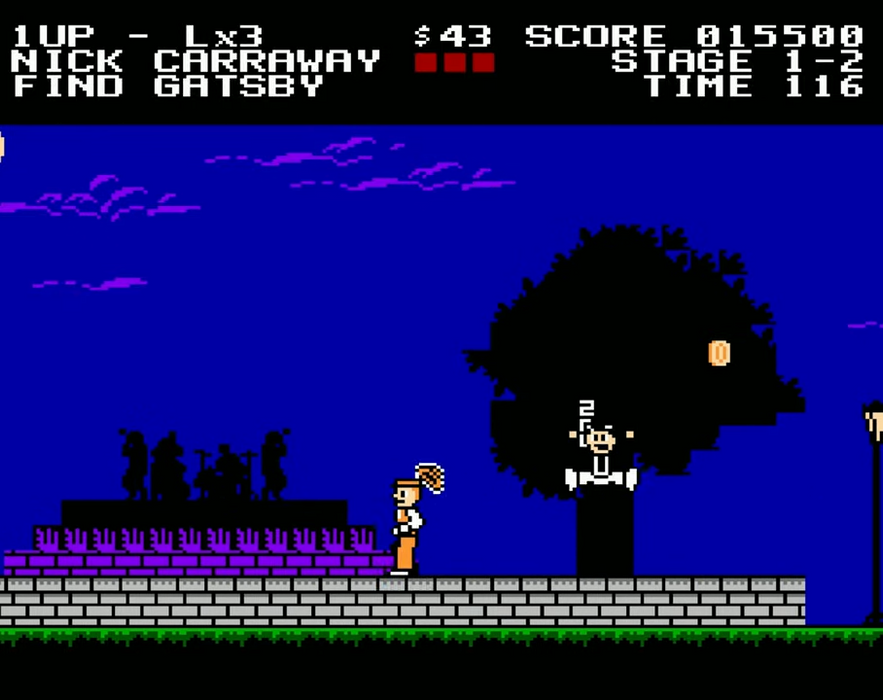 ๐ The Great Gatsby โ NES 8-Bit 72-Pin Cartridge (Brand New)