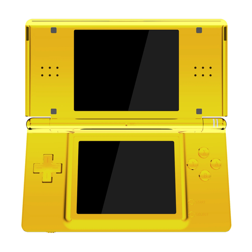🌟 Chrome Gold Full Shell + Buttons Kit | Nintendo DS Lite Console Replacement