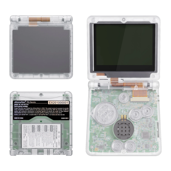 🌟 Glow-in-Dark Green Shell + Buttons | For Game Boy Advance SP Console Mod Kit