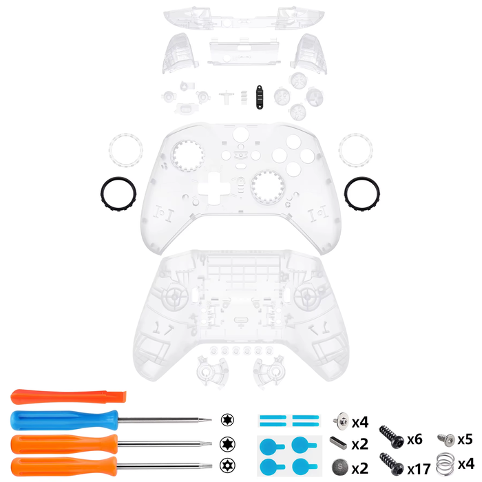 Clear Shell w/ Buttons for Xbox Elite Series 2 Core Controller Model 1797