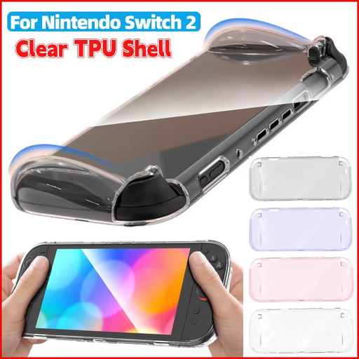 🎮 Clear TPU Protective Case for Nintendo Switch 2 – Shockproof Transparent
