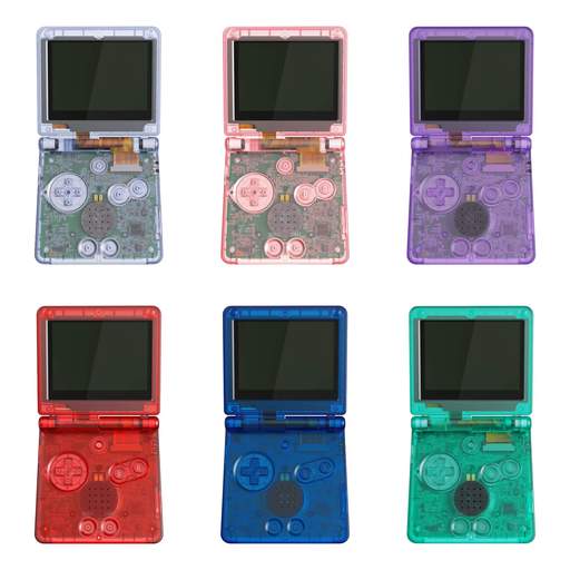 ๐ง Custom Replacement Housing Shell  Game Boy Advance SP (GBA SP) โ Clear Series