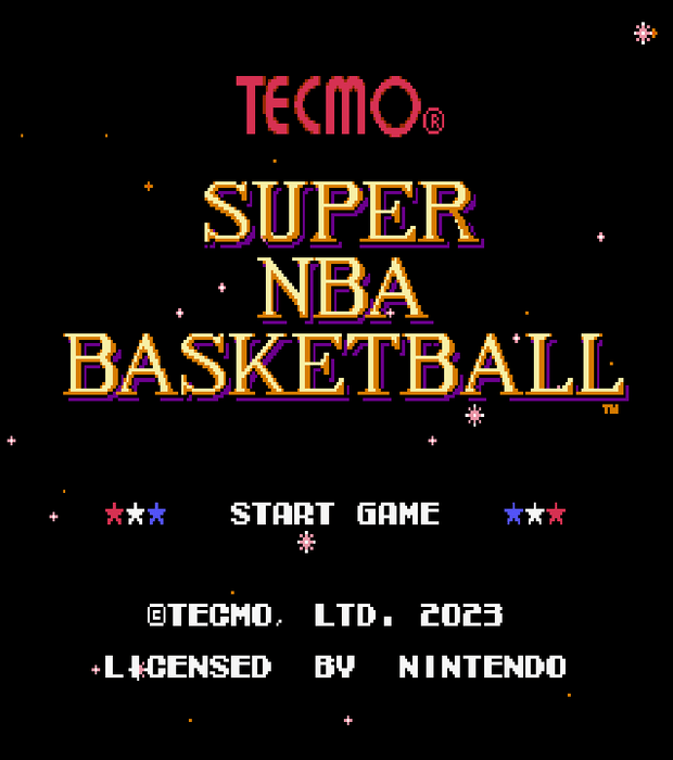 ๐ Tecmo Super NBA Basketball 2023โ2024 SNES Cartridge | Updated Rosters