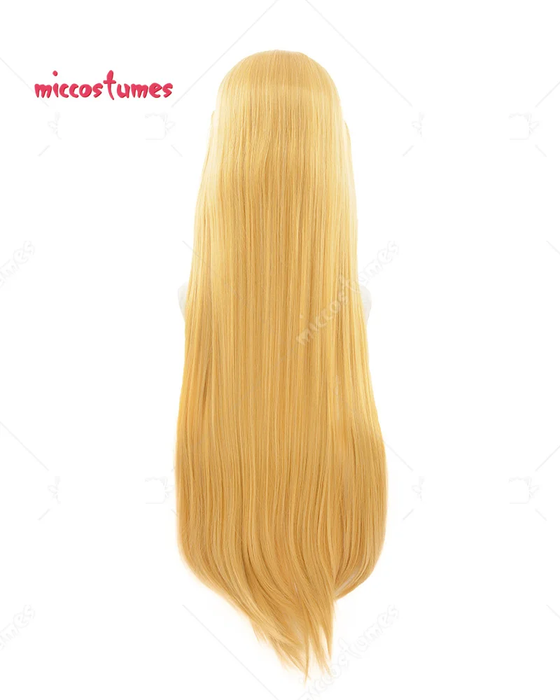 👑 Princess Golden Braid Cosplay Wig w/ Elf Ears | Heat-Resistant Synthetic Hair