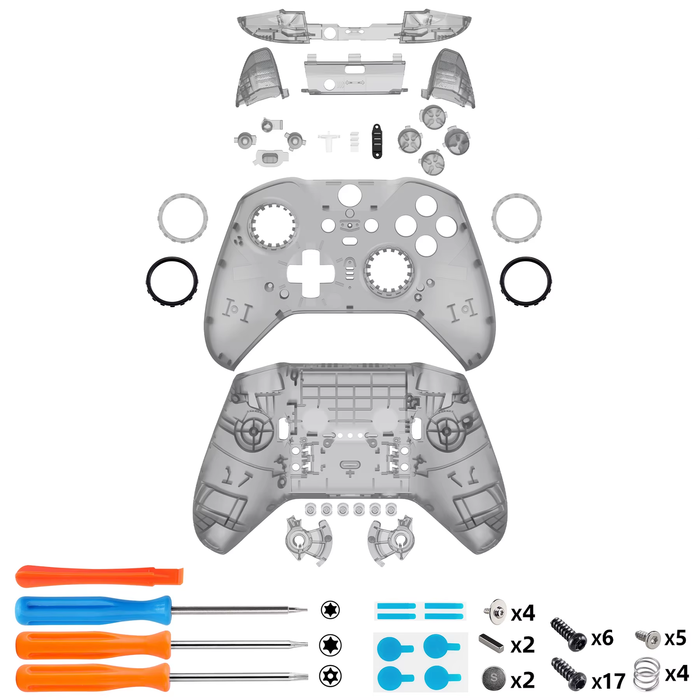 Clear Shell w/ Buttons for Xbox Elite Series 2 Core Controller Model 1797