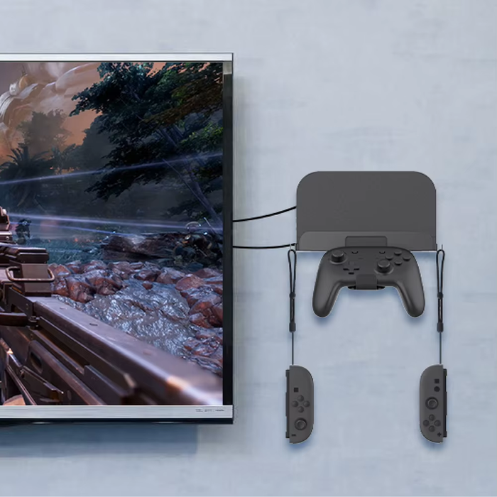 🏠 Wall Mount Host Stand w Controller Hook – Wall Holder Bracket for NS2 Console