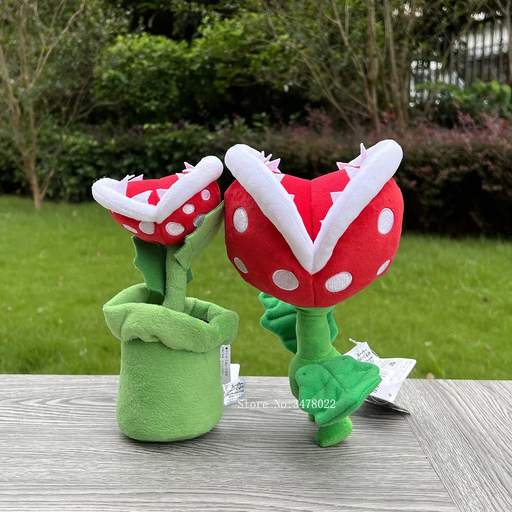 🌿 Trottin' Piranha Plant Plush | Mario-Inspired Stuffed Toy | 9" Tall w/ Tag