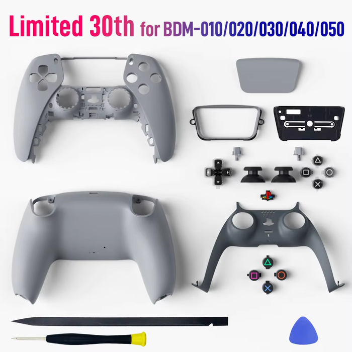 🎮 30th Anniversary PS5 Controller Shell - Front/Back Cover for BDM 010-050 🔥