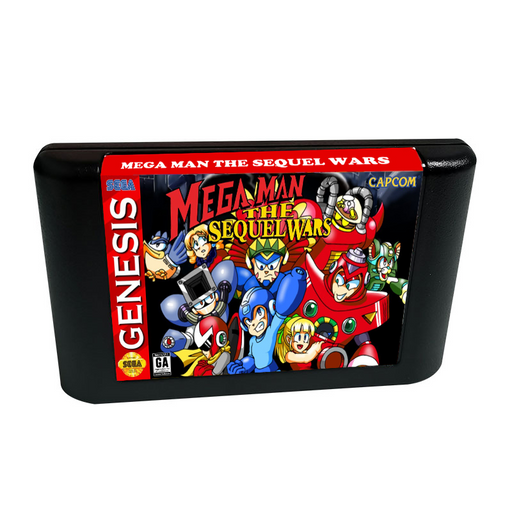 🤖 Mega Man: The Sequel Wars – Episode Red – 16-Bit Game Cartridge for Genesis