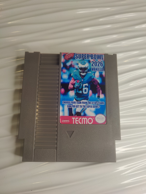 🏈 Tecmo Super Bowl 2026 VANILLA Edition NES – Updated for 2025-26 Season