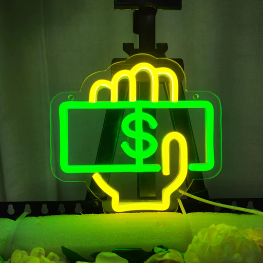 💵 Money Neon Sign | LED Neon Light | USB Powered Wall Decor