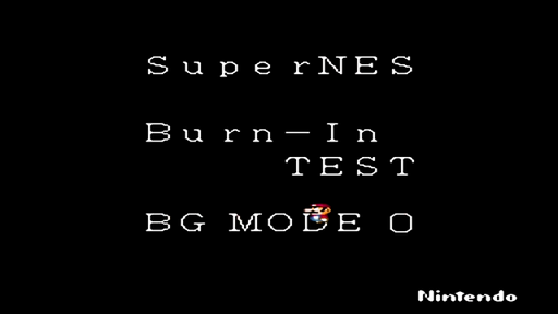 Burn-In Test Cartridge (Rev. D) – SNES