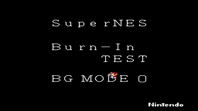 Burn-In Test Cartridge (Rev. D) – SNES