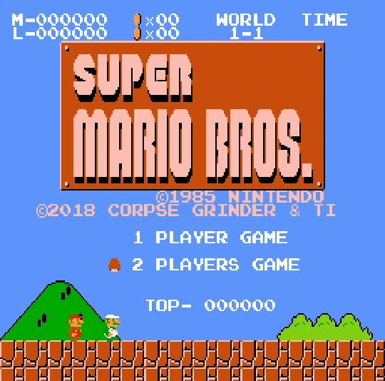 Super Mario Bros. 2-Player Hack – NES
