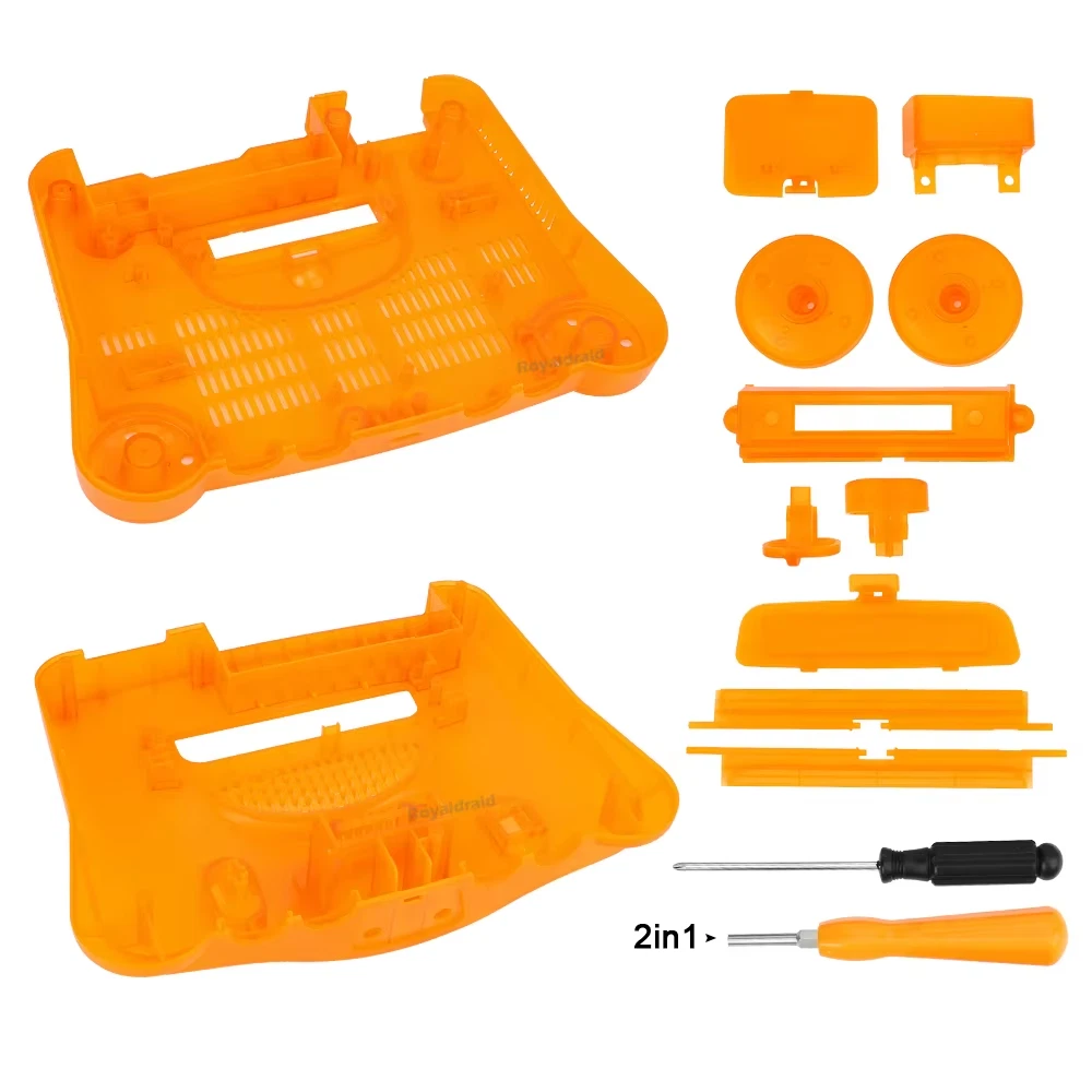 Transparent Color N64 Console Shell Replacement Case