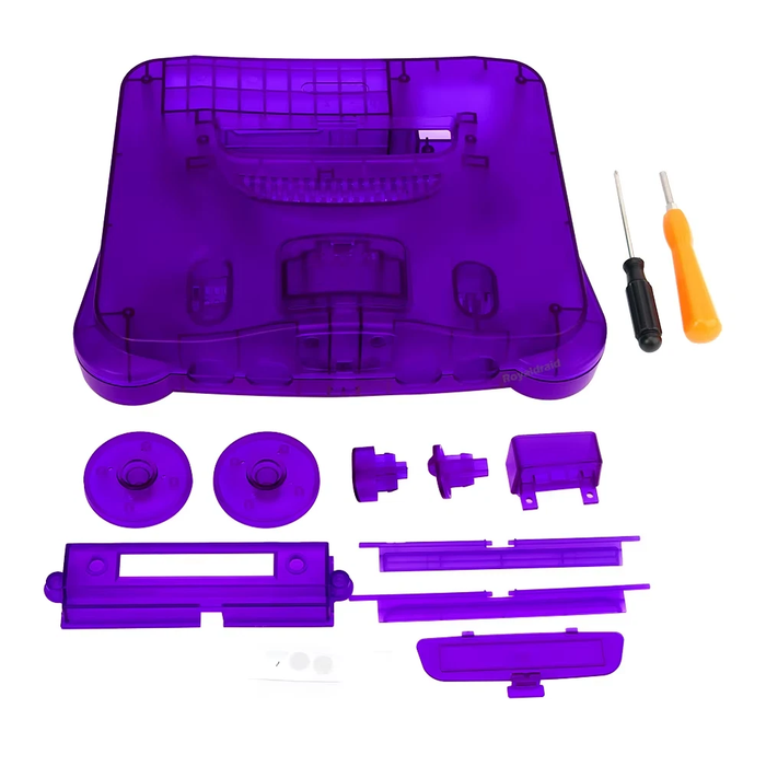 Transparent Color N64 Console Shell Replacement Case