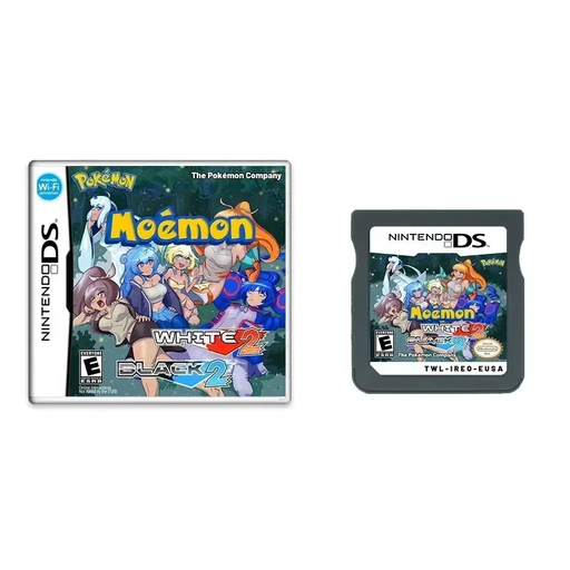 Pokémon Mémon game case and cartridge for Nintendo DS on a white background