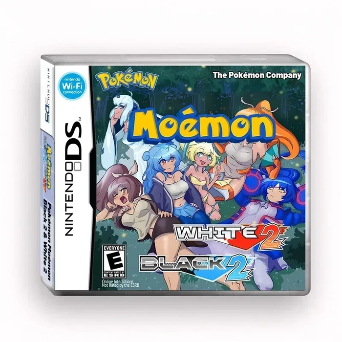 Pokémon Mémon game case for Nintendo DS with colorful characters on a white background