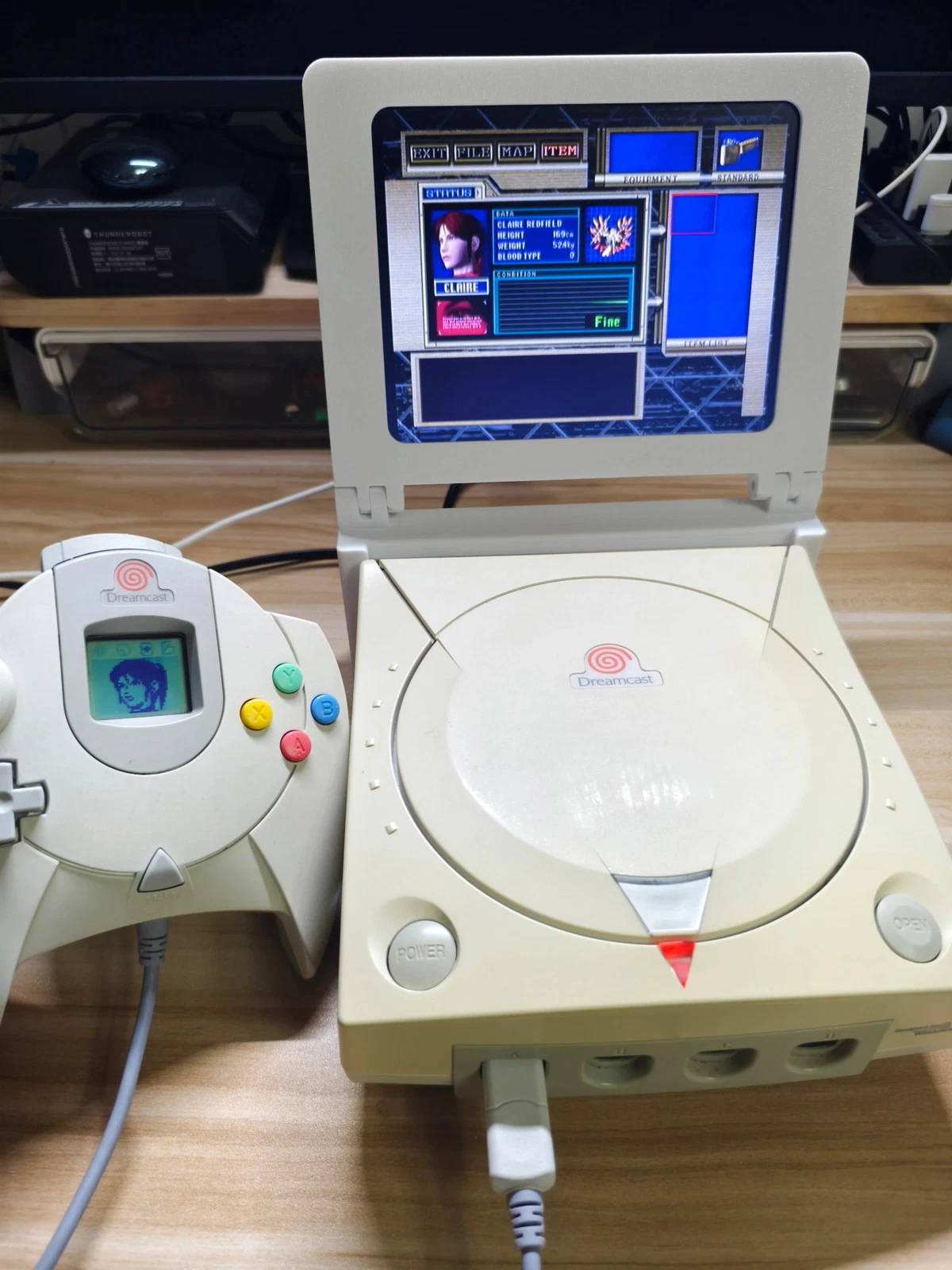 8" Dreamcast Mini Monitor – Retro Arcade Display w/ Stereo Speakers (720P)