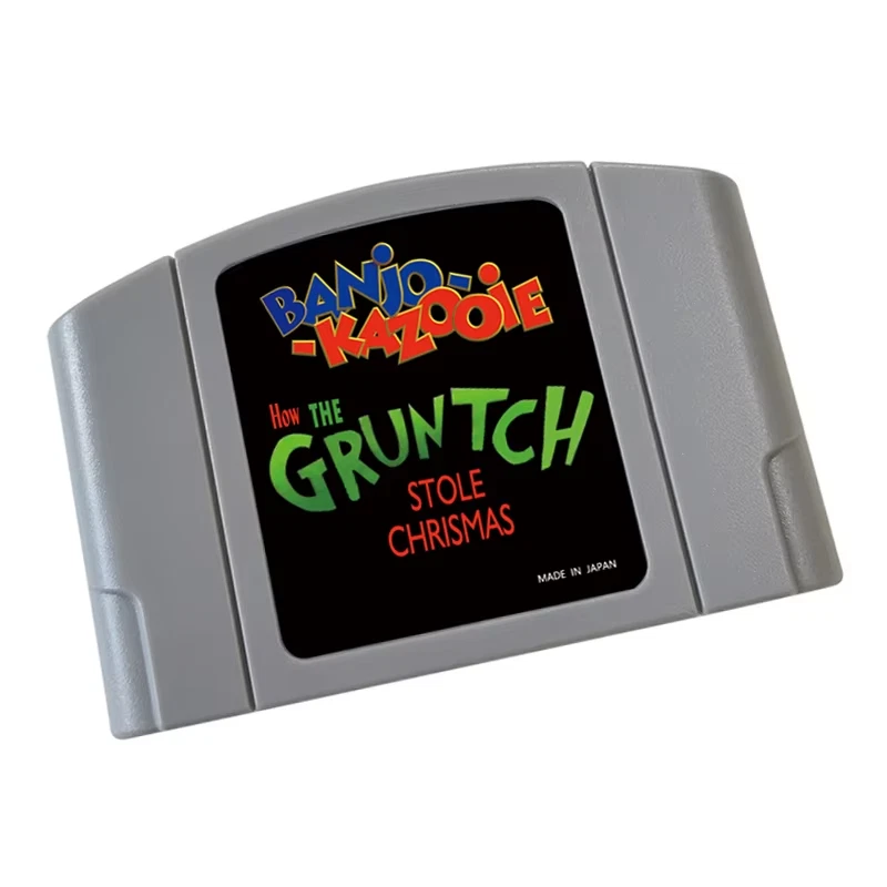 Banjo Kazooie: How the Gruntch Stole Christmas – N64 Game Cartridge