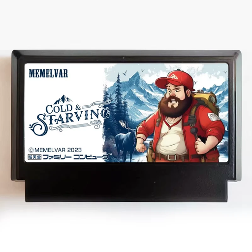 Cold & Starving – 8-Bit FC Game Cartridge