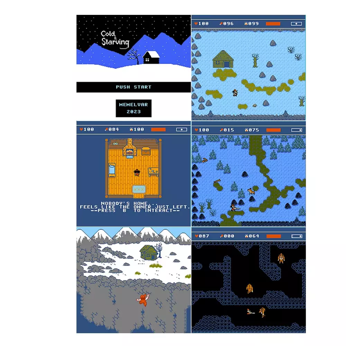 Cold & Starving – 8-Bit FC Game Cartridge