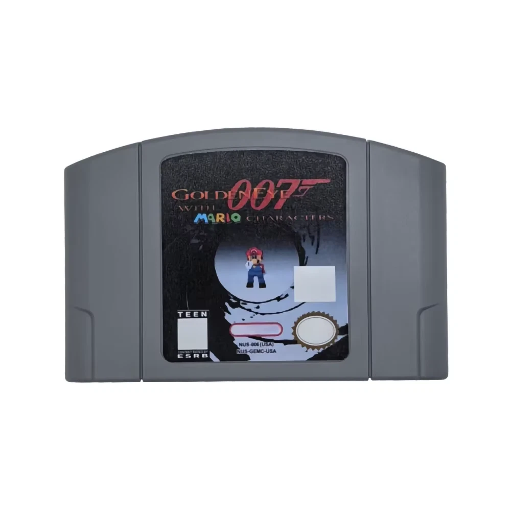 Mario GoldenEye 007 N64 Game Cartridge
