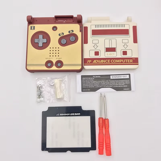 GBA SP Classic Limited Edition Replacement Shell + Screen Lens