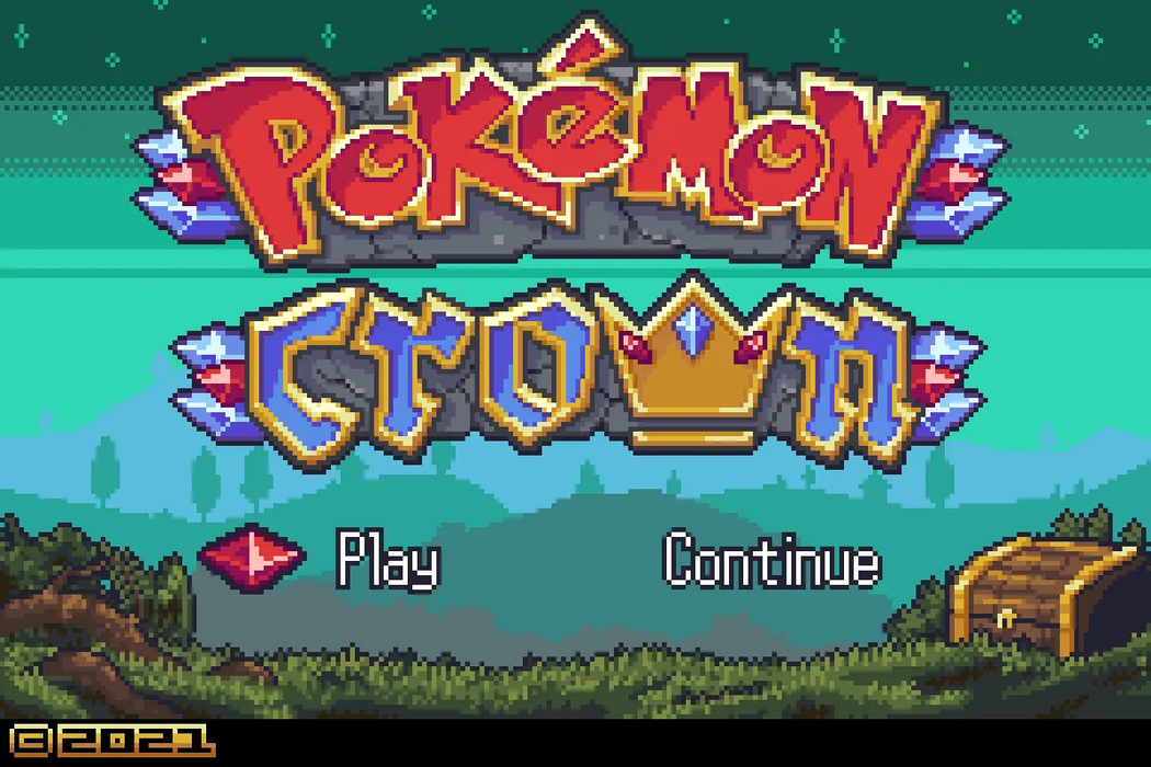 Pokémon Crown – GBA ROM Hack Cartridge