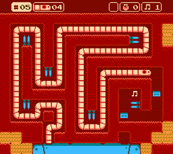 Tapeworm Disco Puzzle - NES