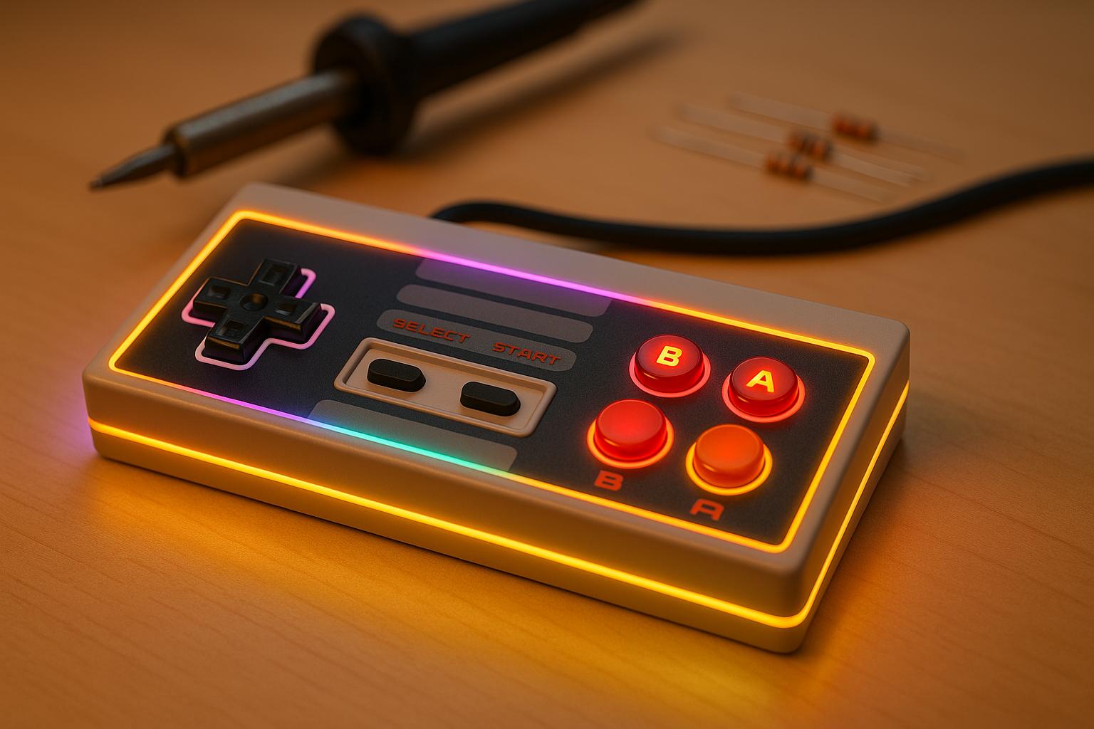 How to Add LED Lights to NES Controllers