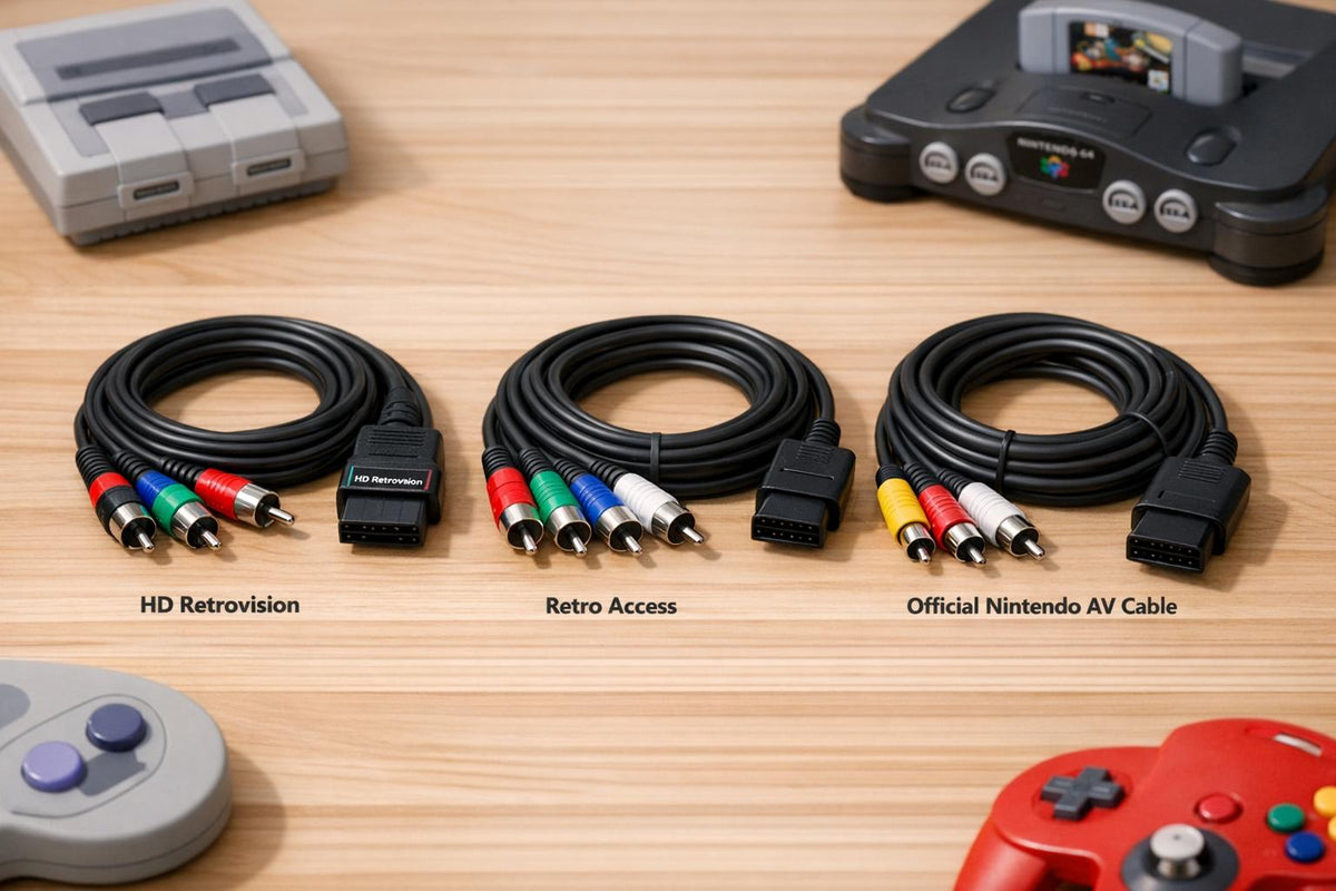 Best Component Cables for SNES and N64 — BJs Game Vault