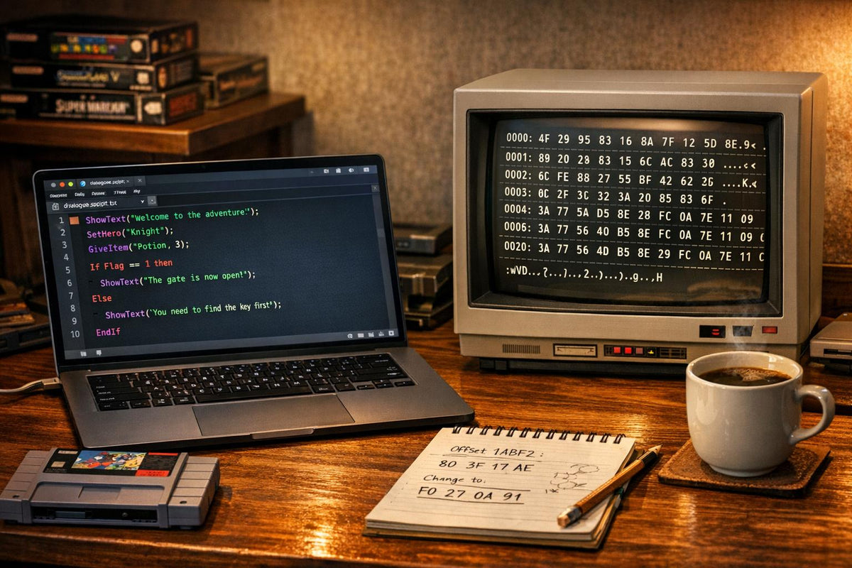 Hex Hack Hex Editing vs. Script Editing in ROM Hacks — BJs Game Vault