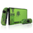Transparent Green Switch Shell Case w/ Buttons for Console + Joy-Cons